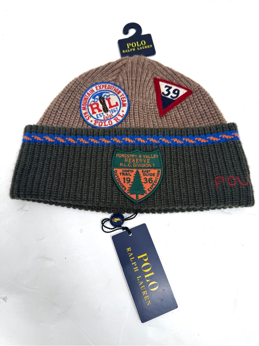 Polo Ralph Lauren Expedition Patch Knit Beanie Hat 😳😳😳